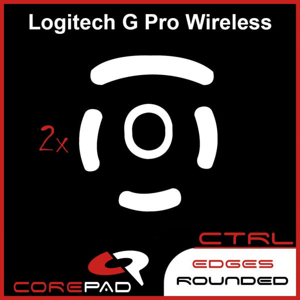 Corepad Skatez CTRL Mouse Feet for Logitech G Pro Wireless (GPW) - Ultra Smooth Gliding, Enhanced Precision for Gaming & Esports - Perfect for FPS, MOBA & Competitive Gaming
