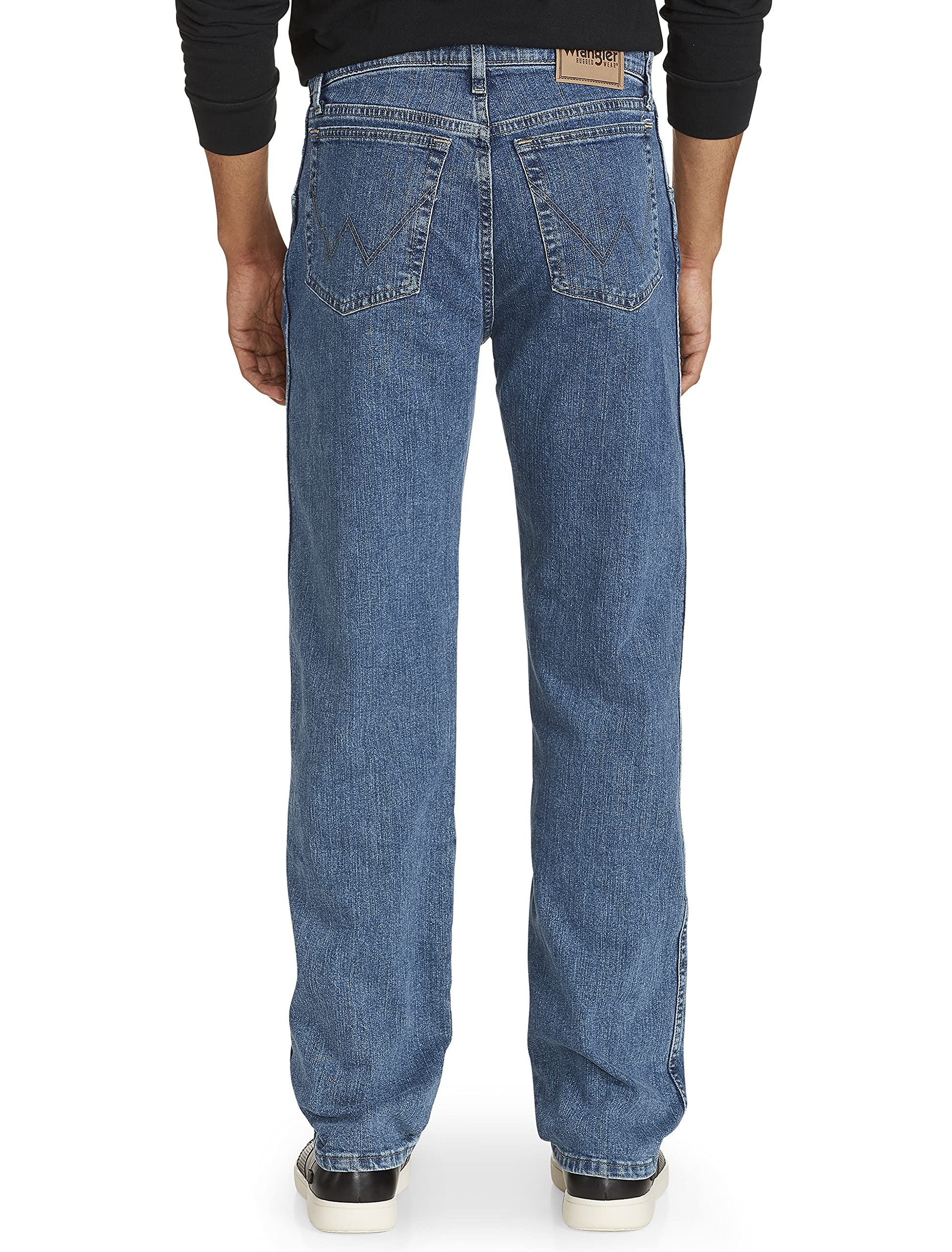 Wrangler Men's Rugged Wear Performance Series Jean - Durable Stretch Denim Pants for Work, Outdoor & Casual Wear | Comfort Fit for Hiking, Ranch & Everyday Use