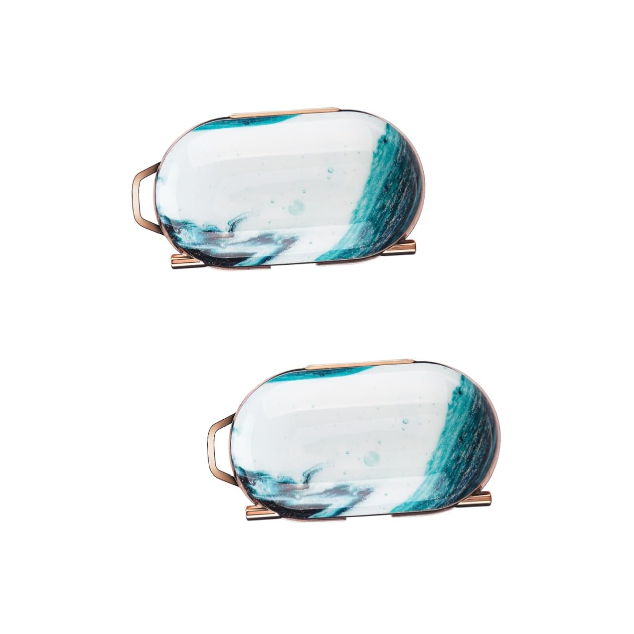 HEMOTON 2-Pack Glossy Headphone Case - Protective Cover for Earbuds & Earphones | Durable Organizer for Travel, Gym, and Daily Use