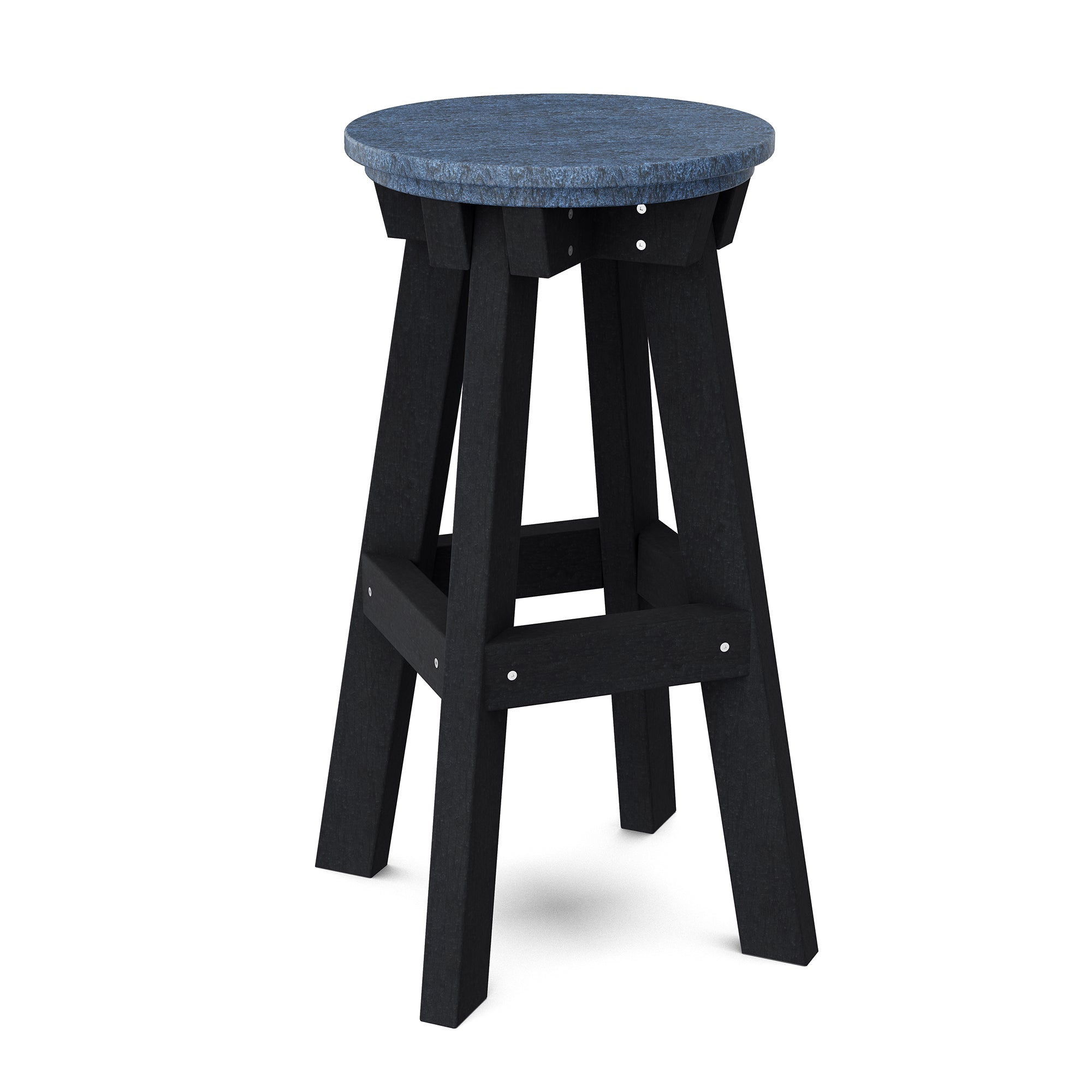 Vintage Heritage Bar Stool - Solid Wood Counter Height Stool with Backrest - Perfect for Kitchen Island, Home Bar & Breakfast Nook