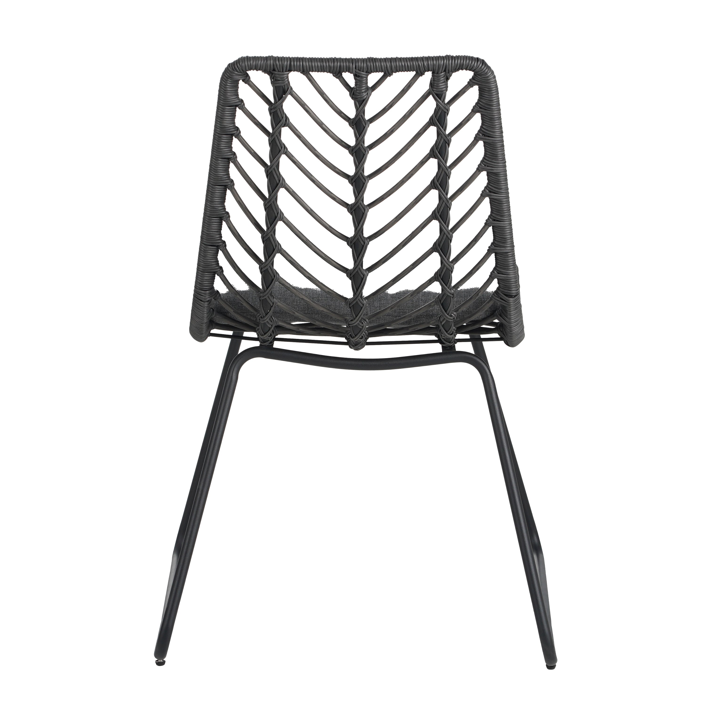 DEJA CHAIR Set of 2 with Cushions - Modern Gray Accent Chairs for Living Room, Bedroom, or Office - Comfortable Lounge Seating for Home Decor