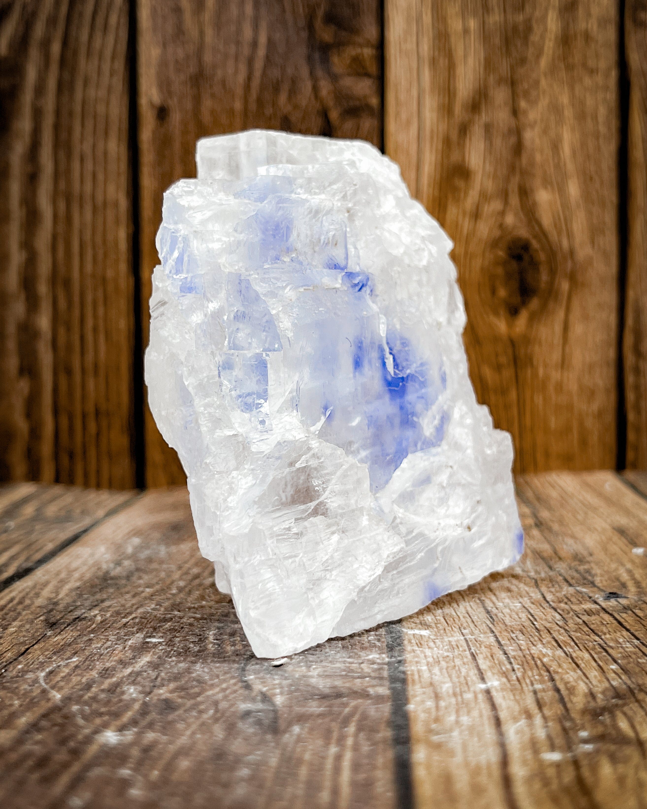 Natural Blue Halite Crystal Specimen - Rare Mineral Rock for Collectors, Home Decor & Healing Crystals | Perfect for Display Cases, Meditation Spaces & Geology Enthusiasts