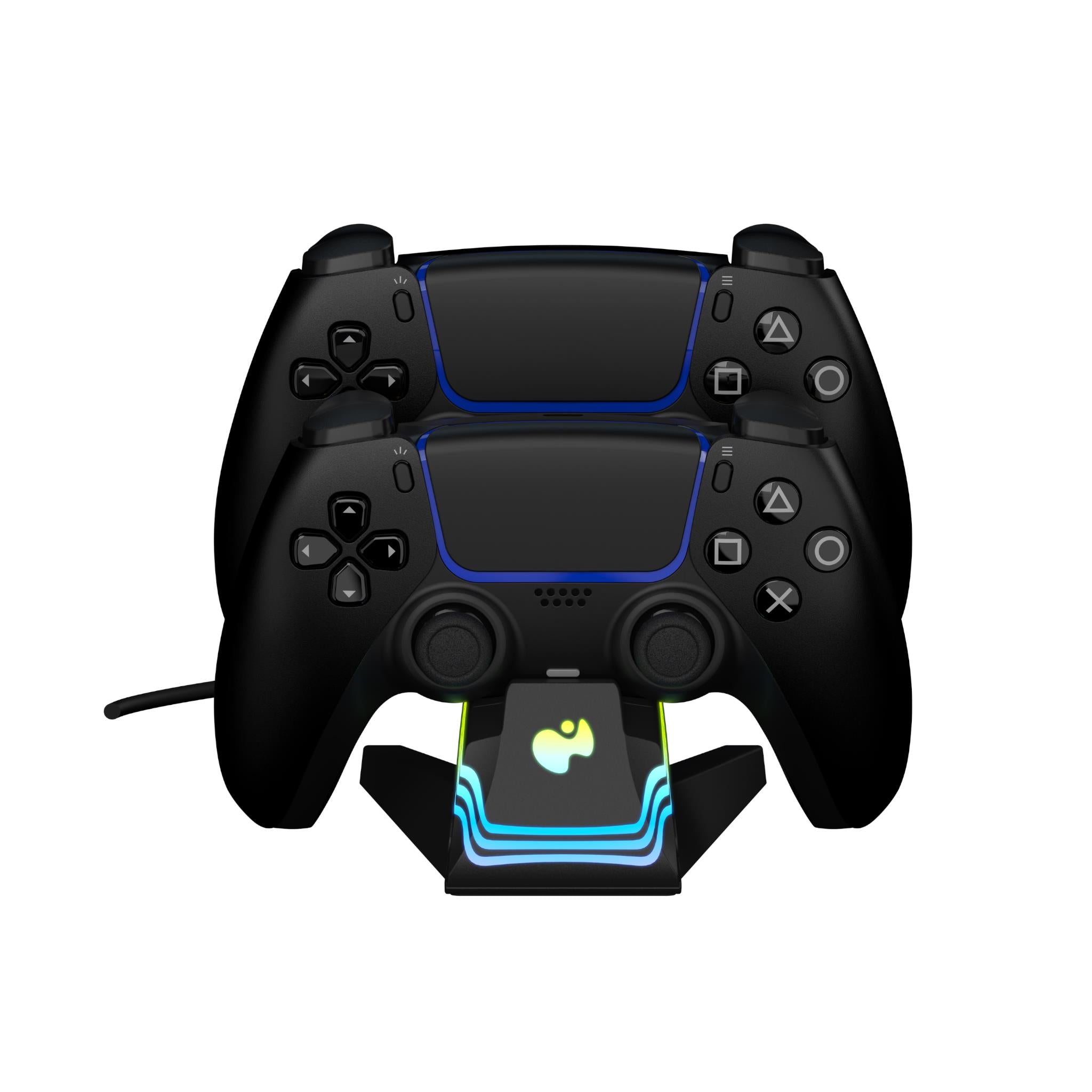 Afterglow Wave Dual Charger for PlayStation 5 (Black) - Fast Charging Dock Station for PS5 Controllers - Perfect for Gaming Sessions & Multiplayer Setups