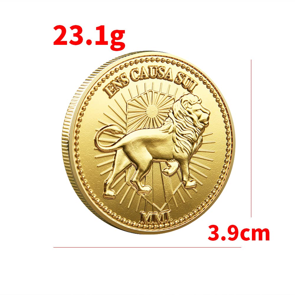 5Pcs Continental Challenge Lion Coin - Novelty Metal Collectible Coins for Movie Props, Cosplay, and Fan Gifts | Perfect for Collectors, Role-Playing, and Themed Events