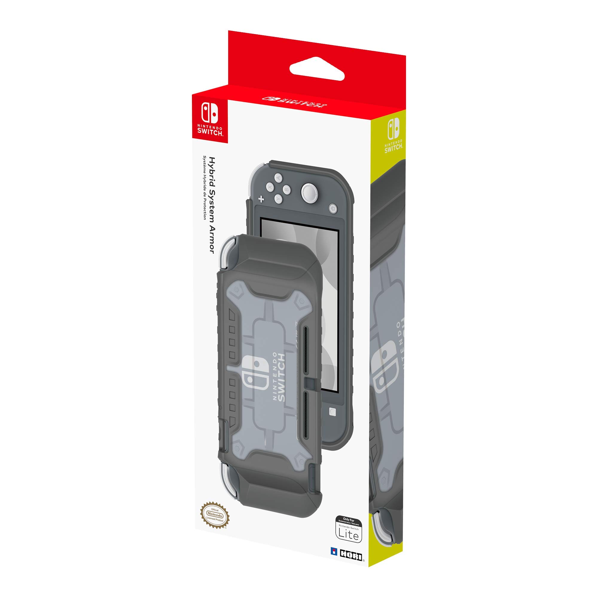 Official Nintendo Switch Lite Hybrid Protective Cover (Gray) - Durable Case for Nintendo Switch Lite Gaming - Perfect for Travel, Home & On-the-Go Play