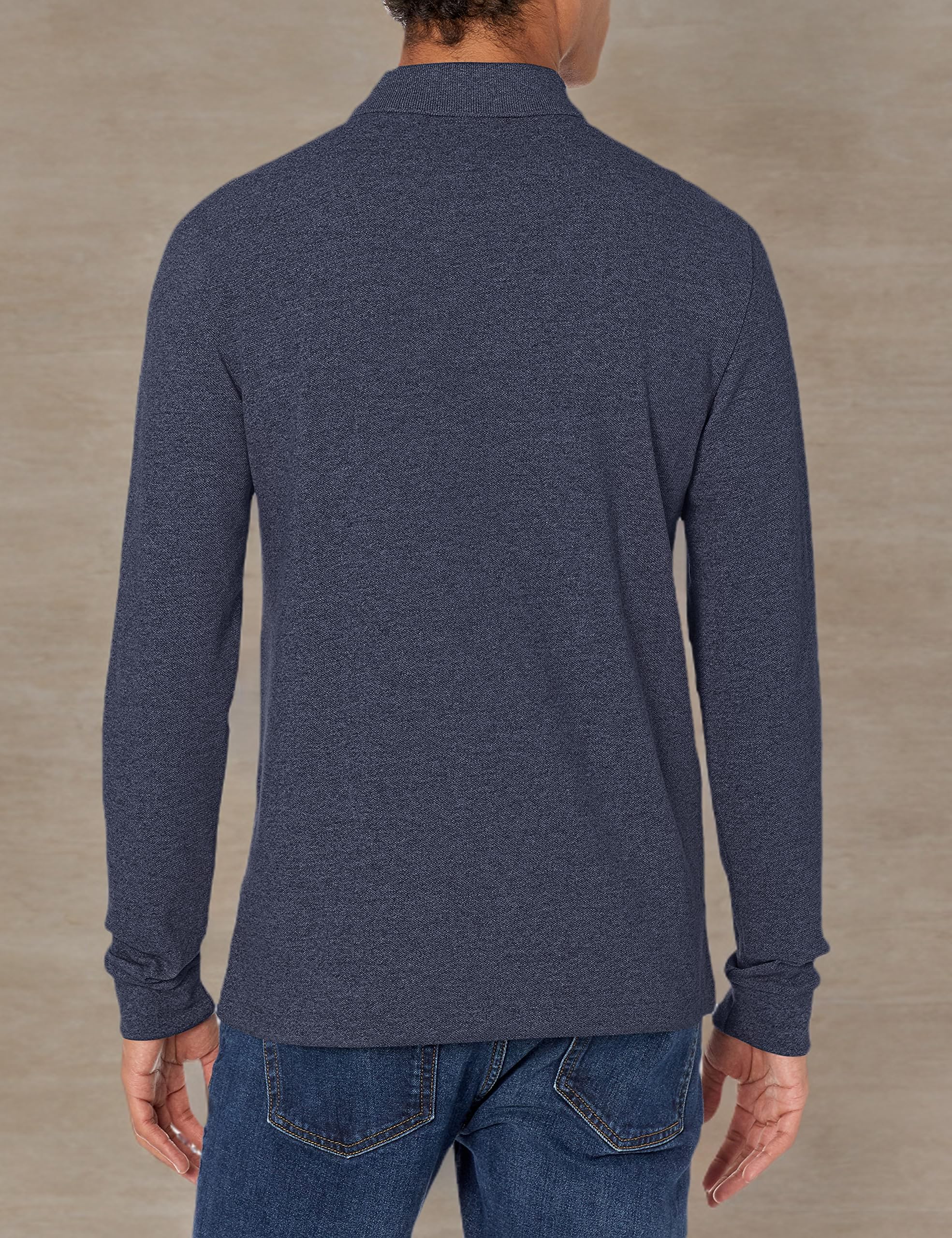 Lacoste Men's Classic Long Sleeve Pique Polo Shirt - Comfortable Cotton Casual Shirt for Golf, Work & Everyday Wear | Slim Fit & Breathable Fabric