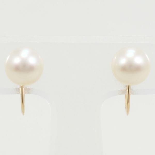 18K Yellow Gold Pearl Earrings for Women - Elegant Dangle Pearl Jewelry Gift for Wedding, Party & Special Occasions