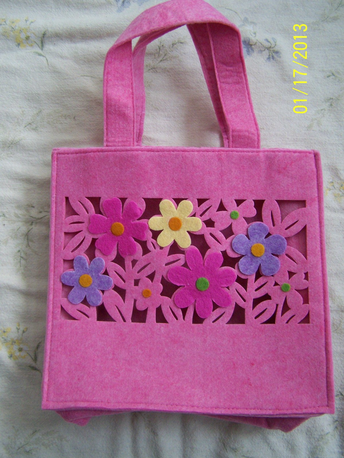 Avon Easter Felt Bag - Spring Gift & Party Accessory