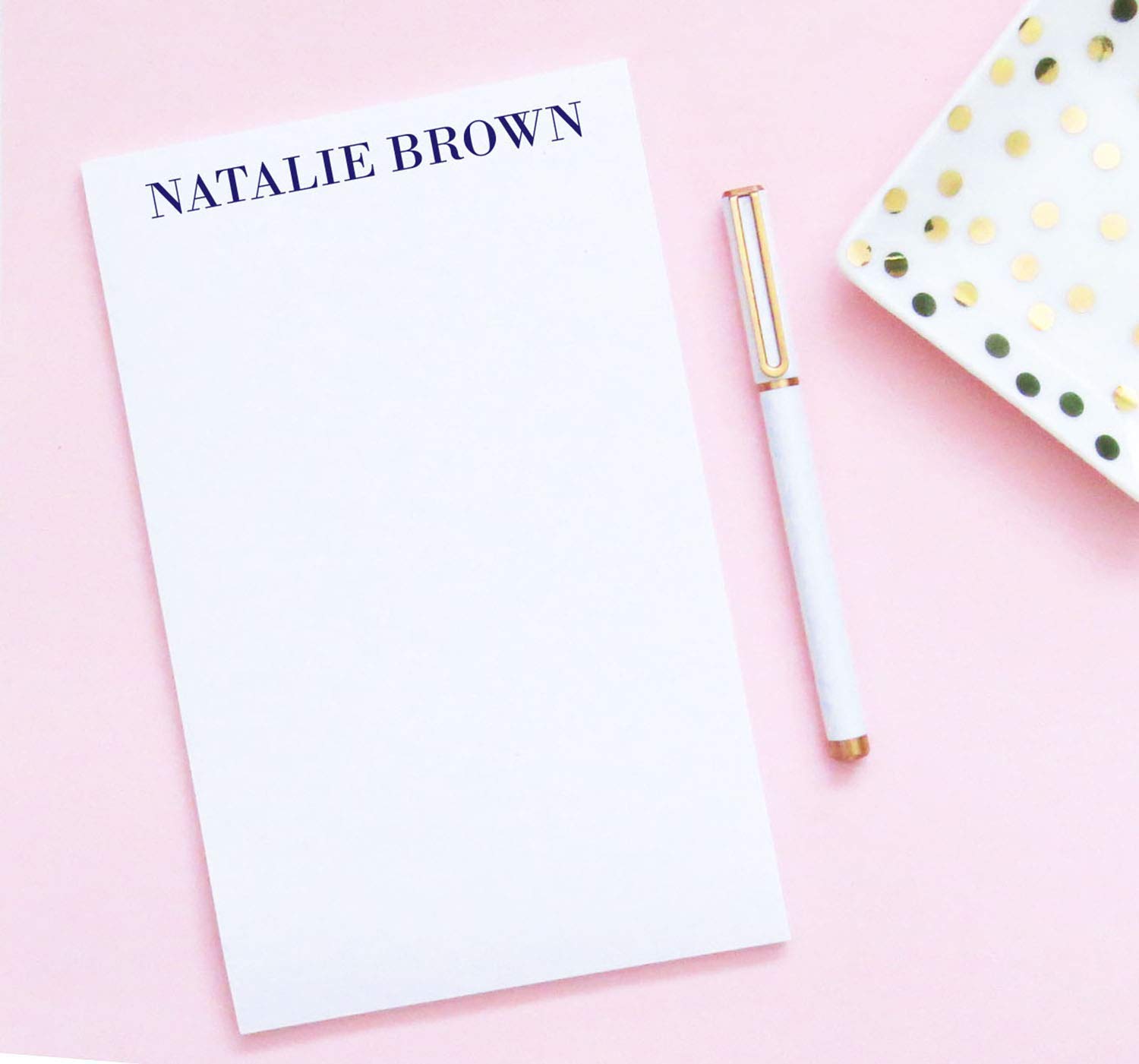 Personalized Notepad Set - 5.5x8.5 Inches, 50 Sheets, Professional Writing Paper for Women & Men - Perfect for Office, Journaling, Gifts & Note Taking
