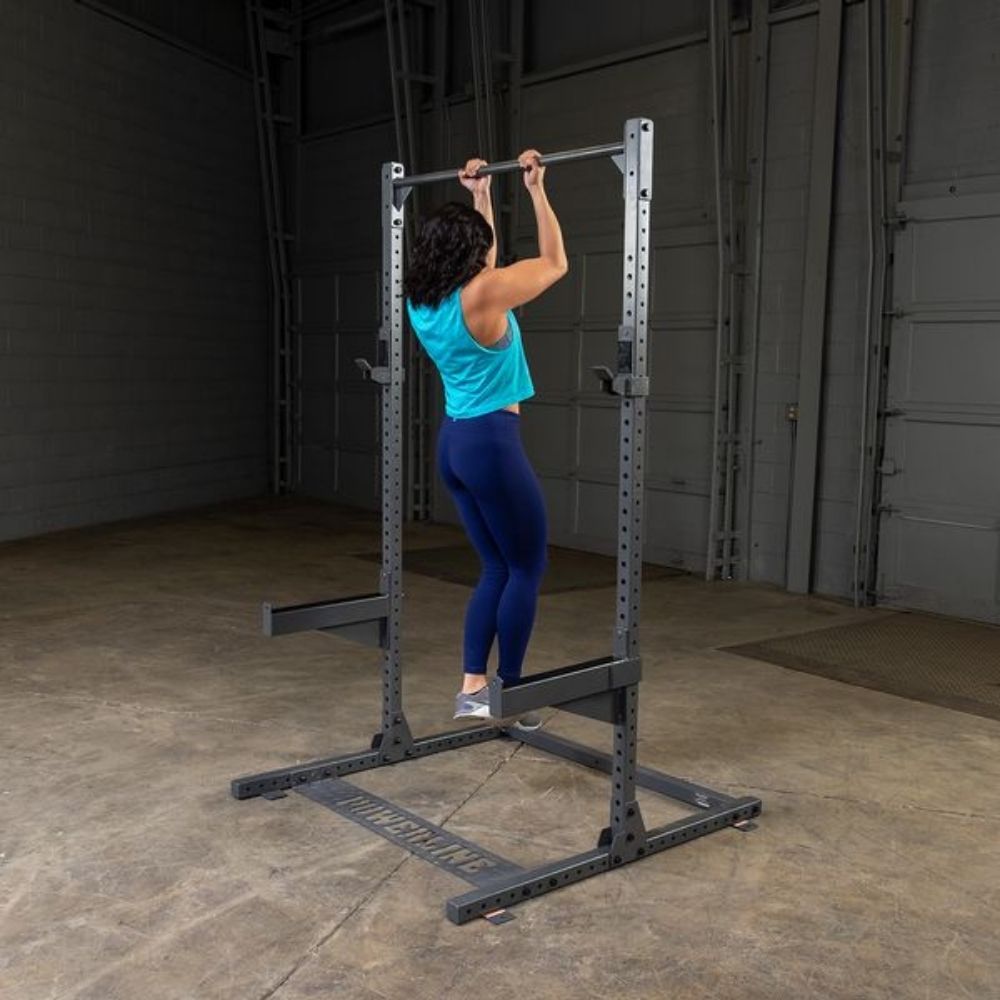 Body Solid Powerline PPR500 Half Rack - Heavy Duty Home Gym Equipment for Strength Training & Weightlifting | Perfect for Garage & Home Workouts