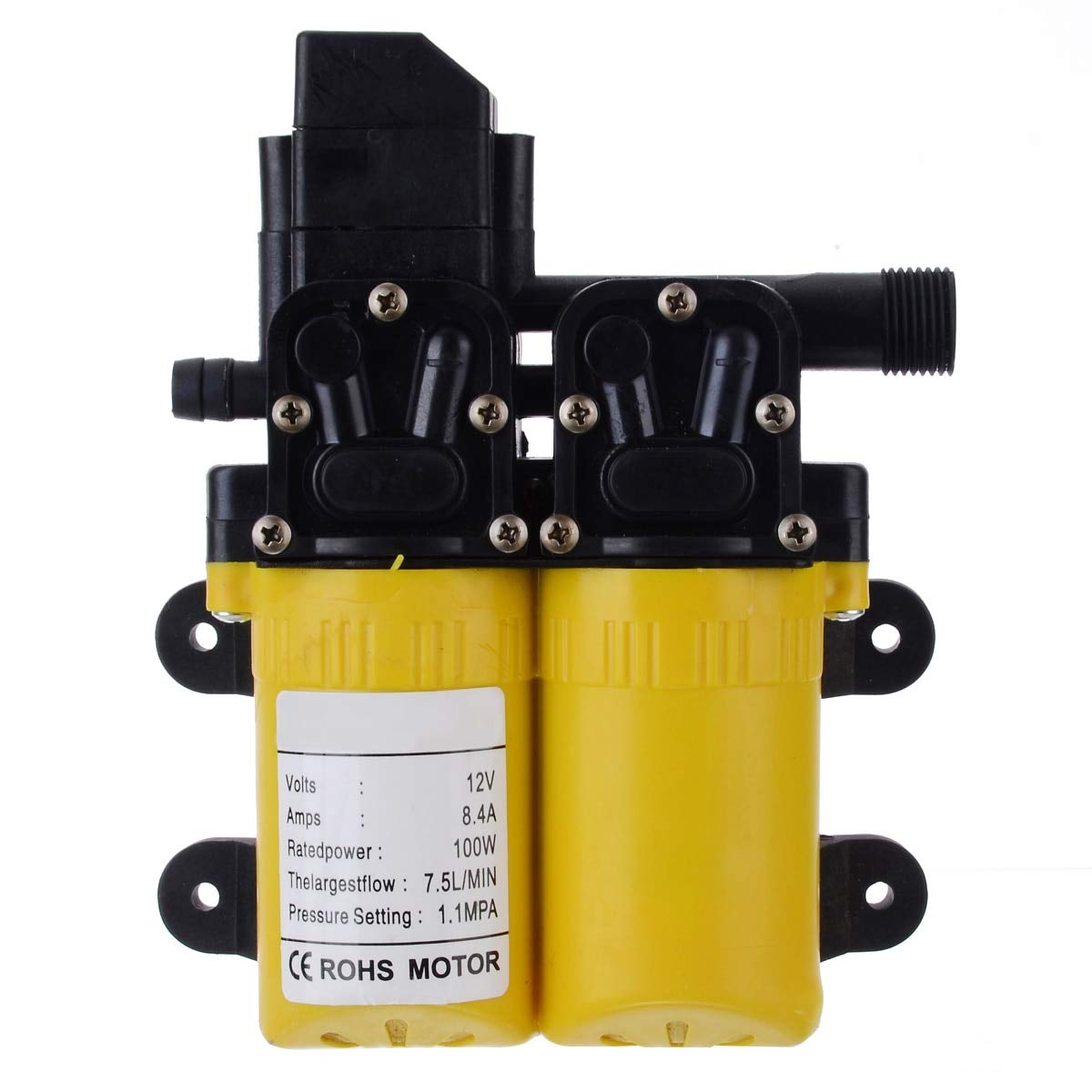 12V 80W High Pressure Diaphragm Water Pump - Electric Marine Boat Pump for Caravan, RV, Motorhome & Off-Grid Water Systems | Ideal for Freshwater Transfer, Bilge Pumping & Outdoor Camping Use