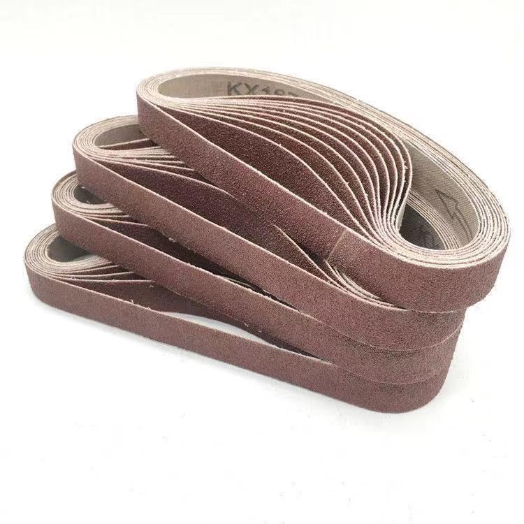 10-Piece 452x15mm Abrasive Sanding Belts for Belt Sander - Wood & Soft Metal Polishing - Power Tool Accessory for DIY, Woodworking & Metalworking Projects