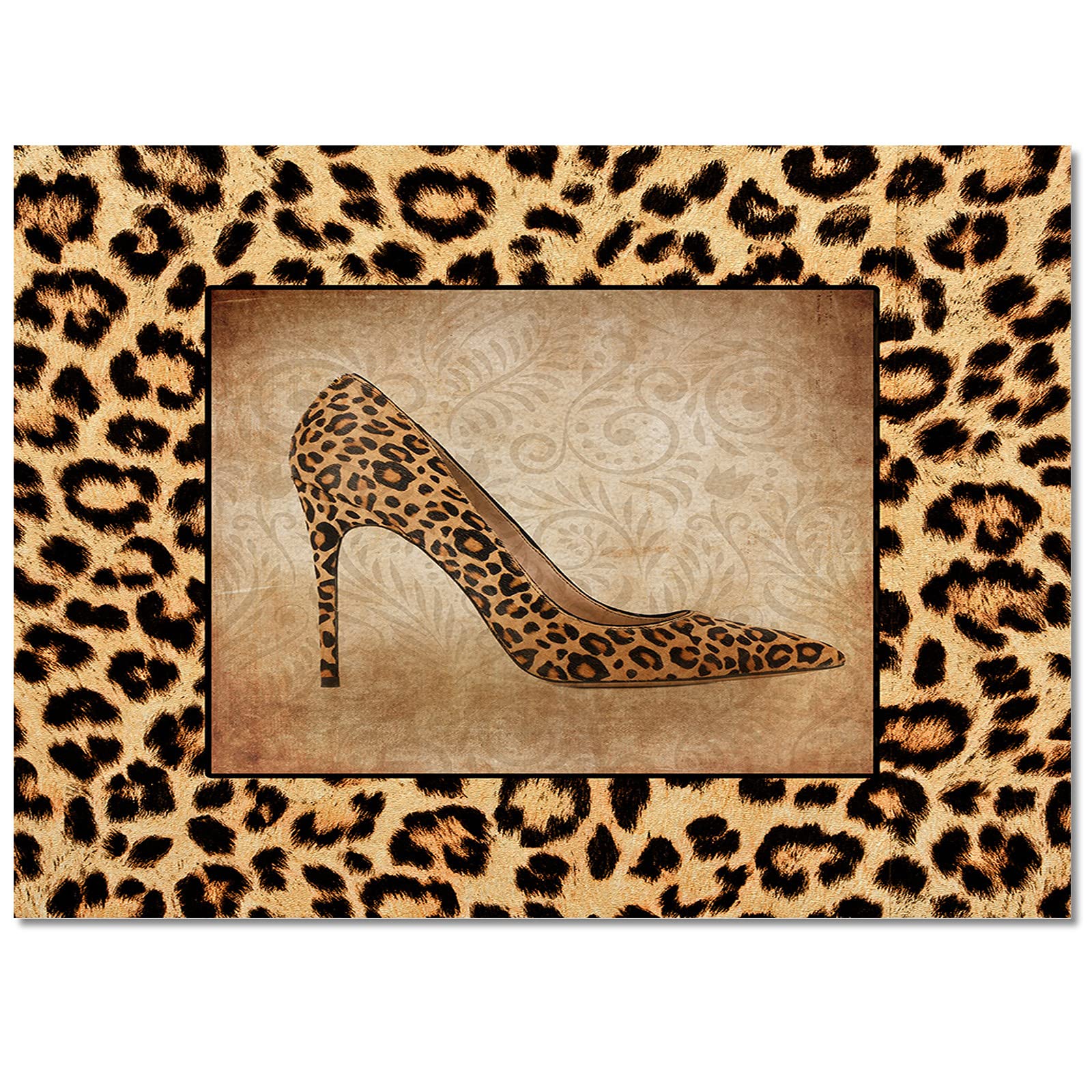 Libaoge 2'7''x5' Kids Bedroom Rug - Leopard Print Non-Slip Washable Area Carpet for Dorm, Office & Hallway | Soft Animal Skin Texture Floor Mat for Bedside, Playroom & Nursery Decor