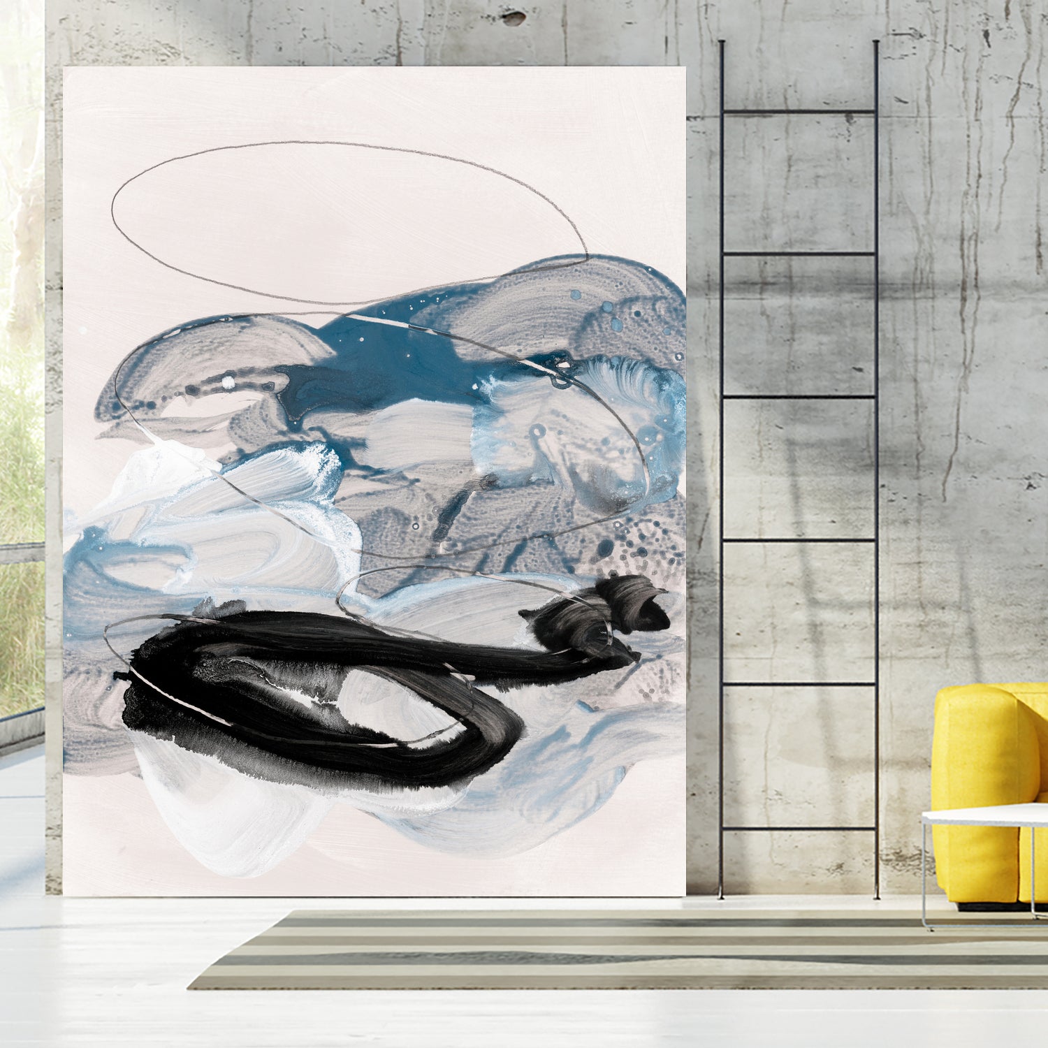 Abstract Painting IX - Modern Wall Art for Living Room, Bedroom & Office Decor | Handmade Canvas Artwork