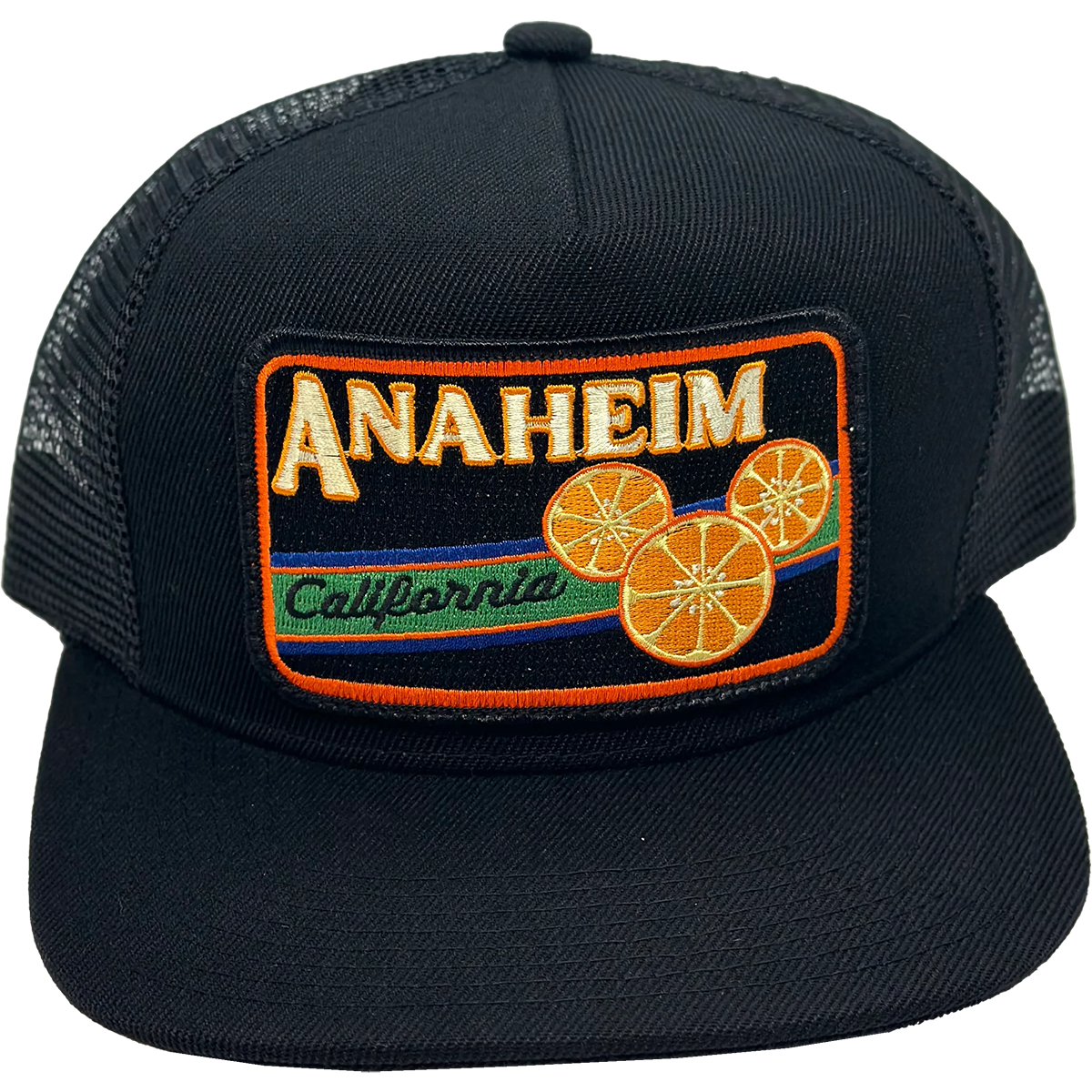 Anaheim Trucker Hat - Vintage Style Distressed Baseball Cap for Men & Women - Perfect for Outdoor Activities, Concerts, and Casual Wear