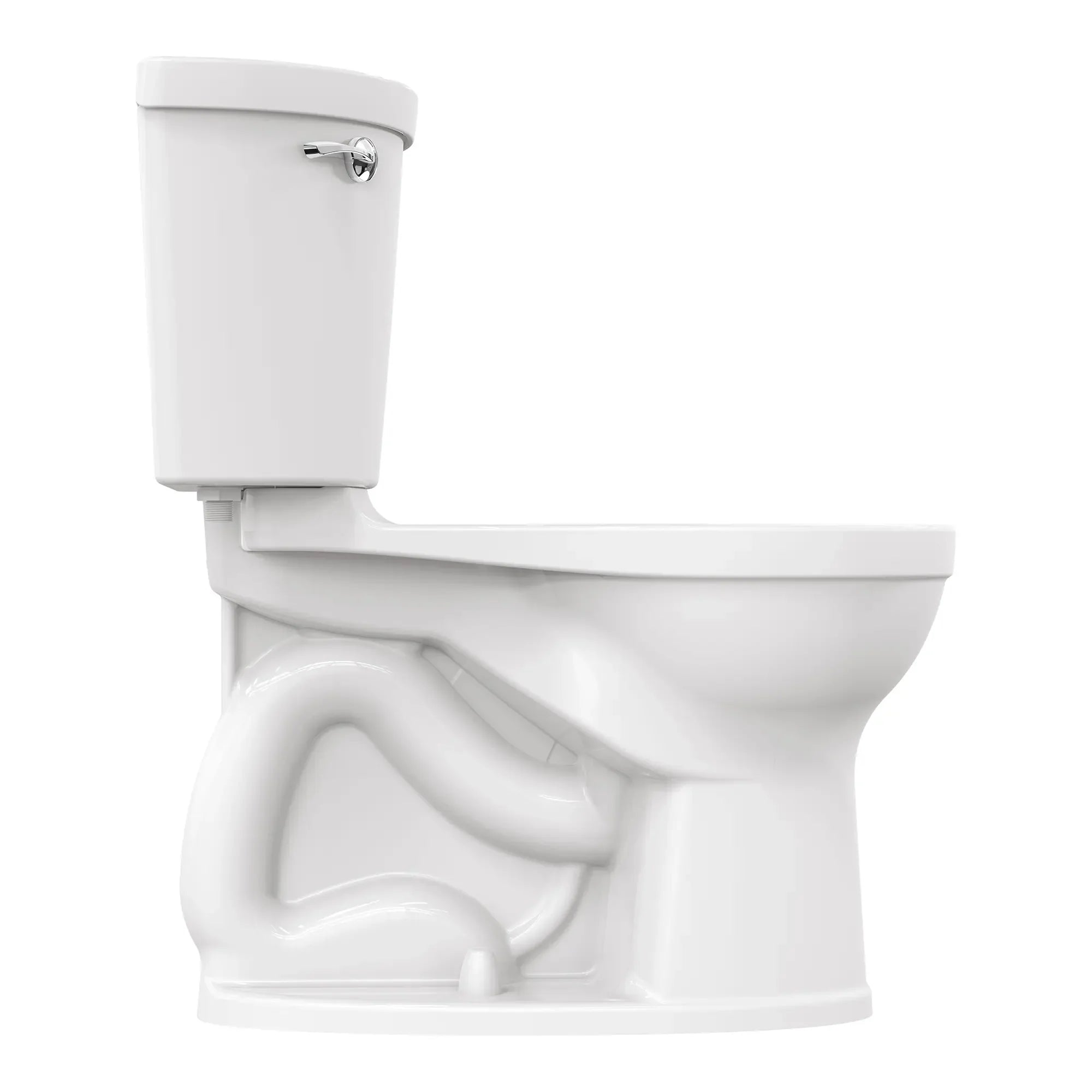 Champion PRO Two-Piece 1.28 GPF Water-Saving Round Front Toilet Bowl - Chair Height Comfort, Easy Installation for Bathroom Remodeling (Toilet Seat Not Included) - Perfect for Small Bathrooms, Apartments & Modern Homes
