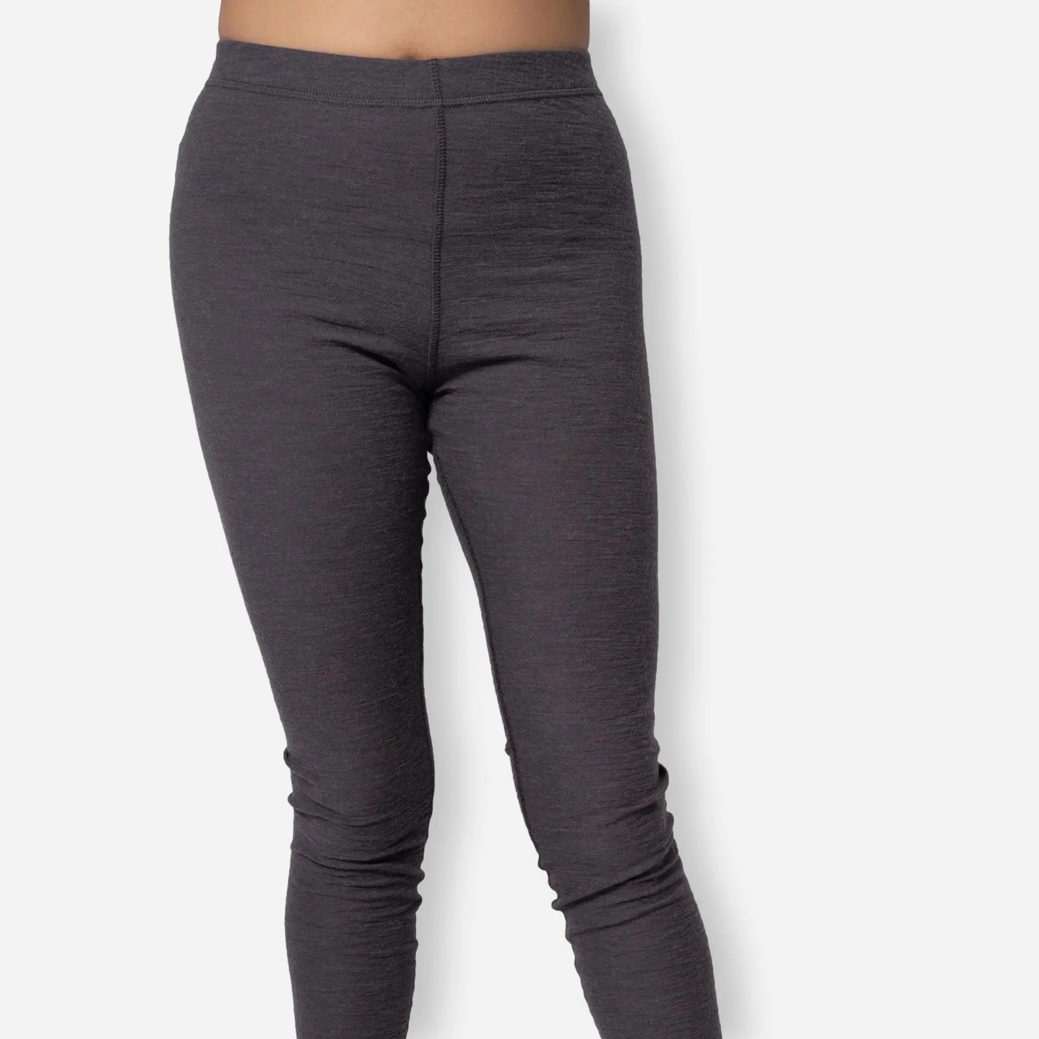 Ultralight Women's Alpaca Wool Leggings - 160 GSM Thermal Base Layer for Hiking, Yoga & Winter Comfort