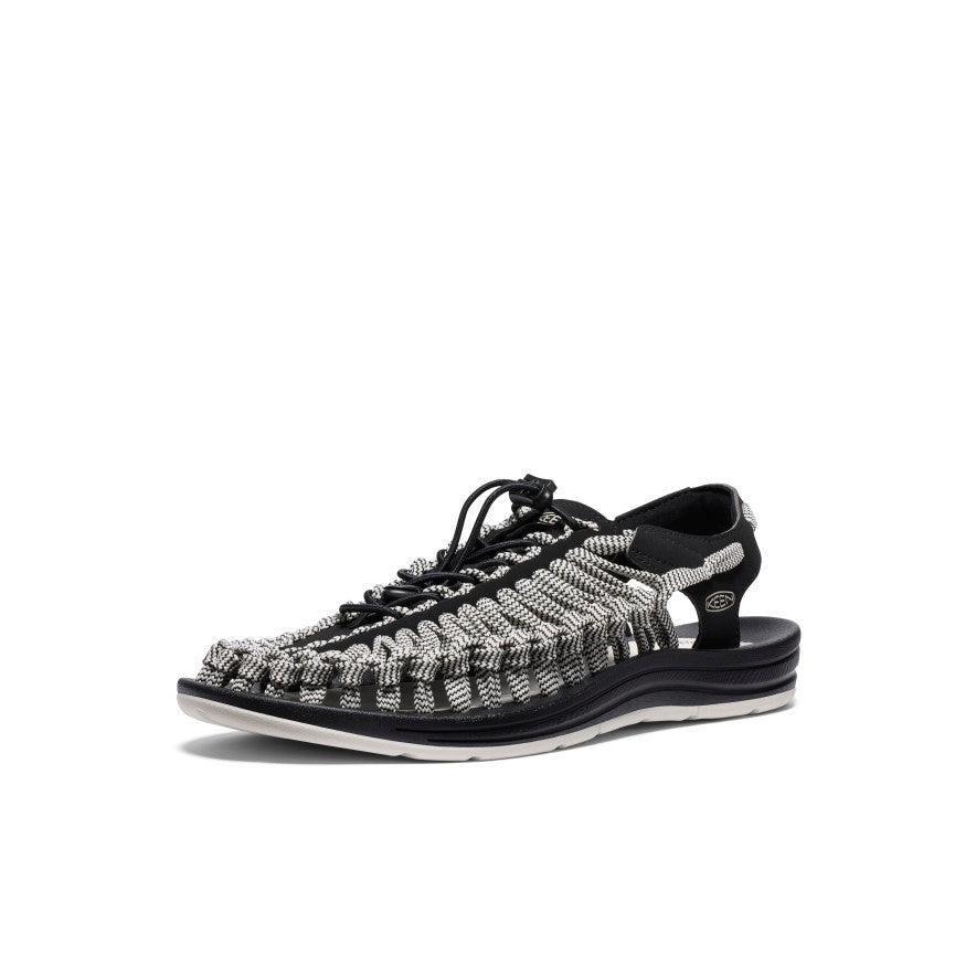 UNEEK Men's Flat Cord Sneakers - Black/Birch | Lightweight & Comfortable for Walking, Running & Casual Wear