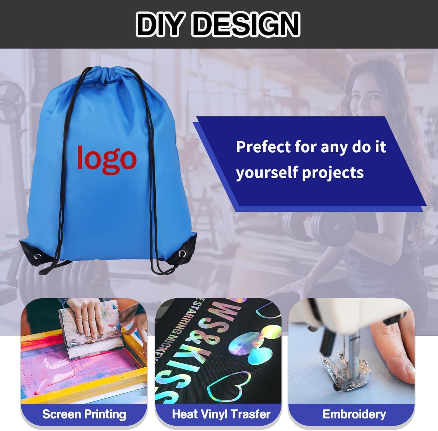 Premium Drawstring Backpack - 6 Pack Lightweight Sports Gym Bags for Travel, Swimming, Beach & Outdoor Activities | Breathable Mesh Shoulder Bags for Workout, Running, Yoga & School Essentials