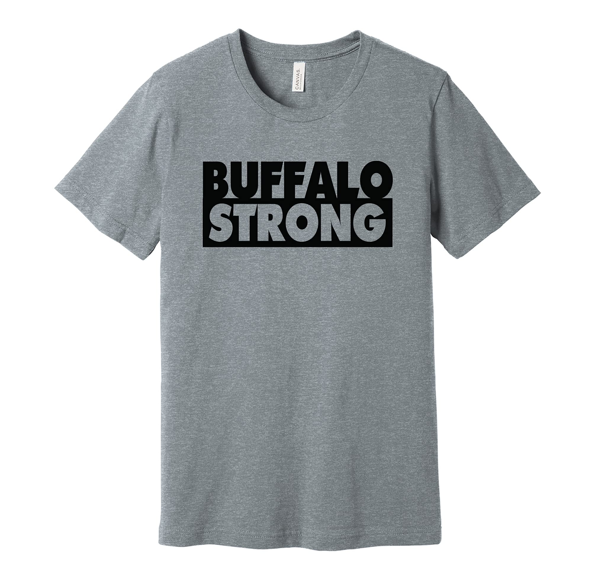 Buffalo Strong Pride T-Shirt - Black, White, Grey or Pink - Death Ray Prints - Perfect for Buffalo Fans, Sports Events & Casual Wear