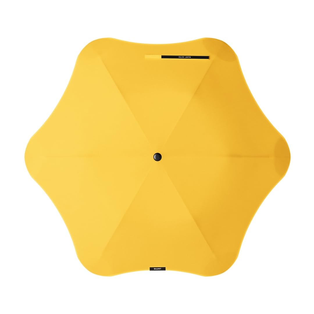 BLUNT Metro Travel Umbrella - 39 Inch Windproof Compact Umbrella for Men & Women, Portable Heavy Duty UV Sun & Rain Protection - Yellow | Perfect for Commuting, Travel, Hiking & Outdoor Activities