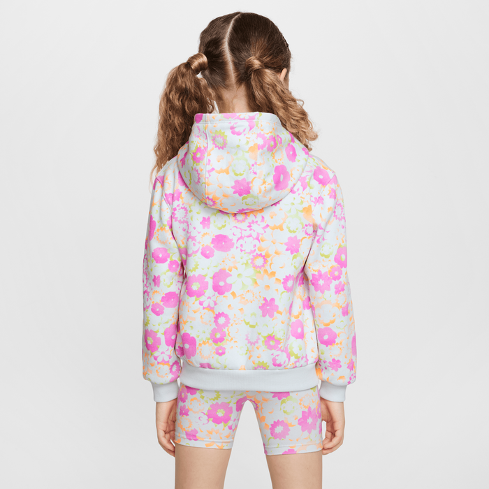 Nike Kids' Flow RAL Pink Flowers Hoodie - Soft & Stylish Pullover for Boys & Girls - Perfect for School, Playdates & Outdoor Activities