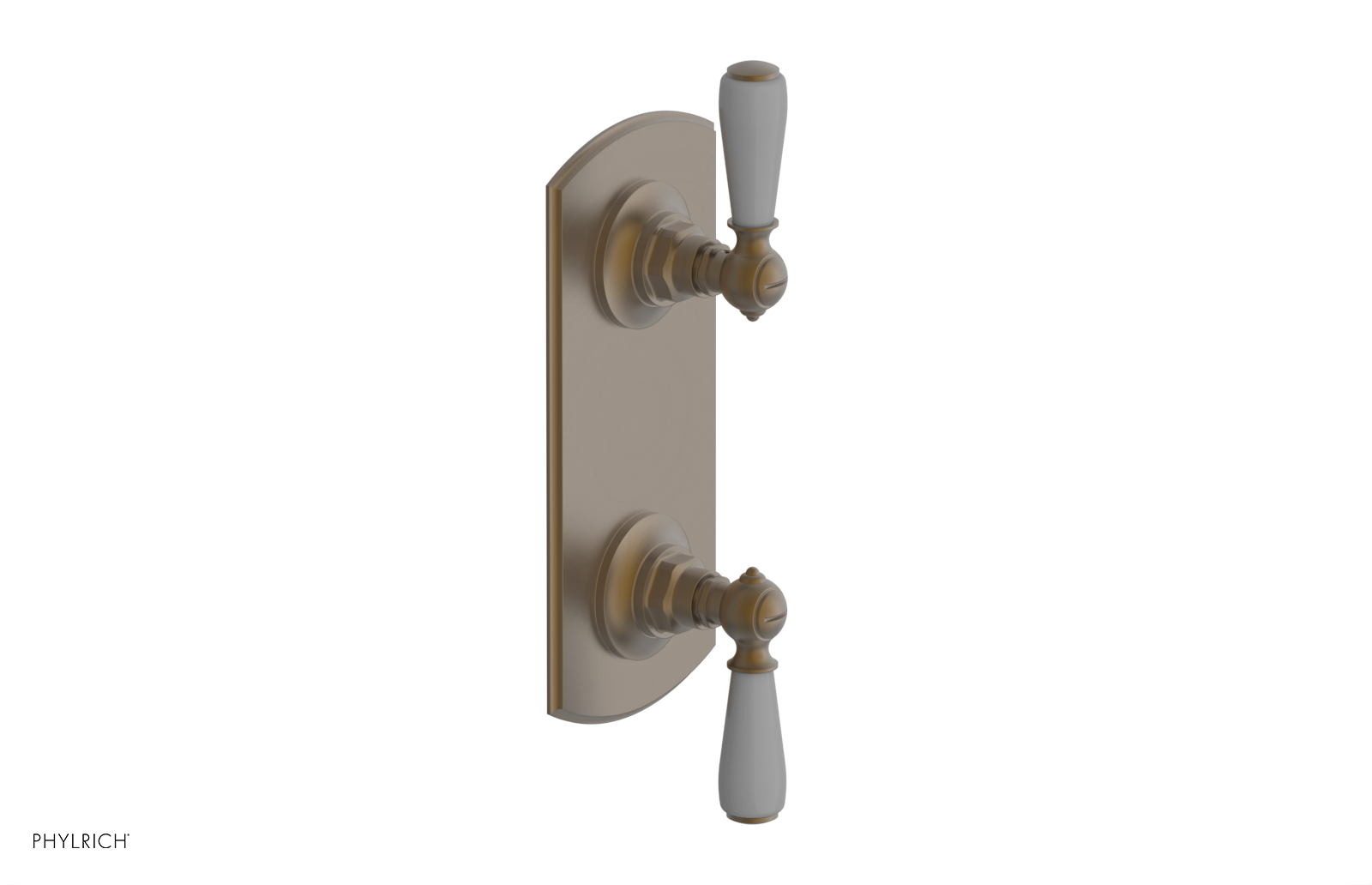 Jamestown Thermostatic Shower Valve with Volume Control & Diverter - Grey Accented Bathroom Fixture for Modern Home Renovation