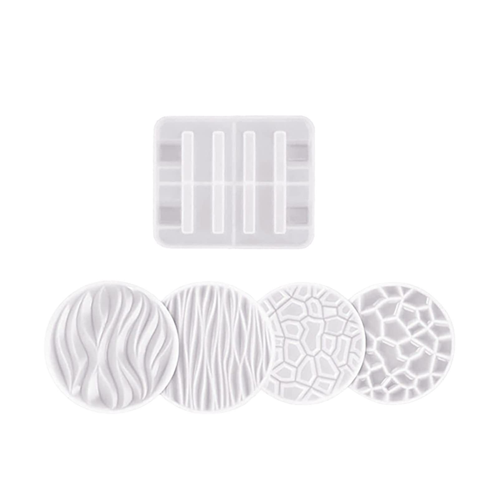 Resin Coaster Molds for DIY - Silicone Home Decoration Craft Molds with Unique Patterns - Perfect for Handmade Coasters, Gifts, and Home Decor Projects