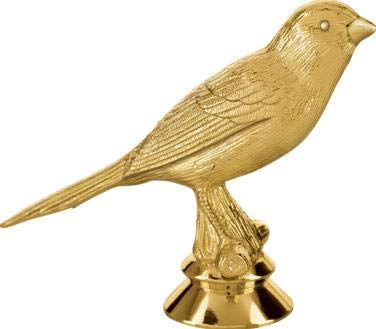 Custom Engraved Gold Star Canary Bird Trophy - Personalized Awards & Recognition for Sports, Schools & Corporate Events