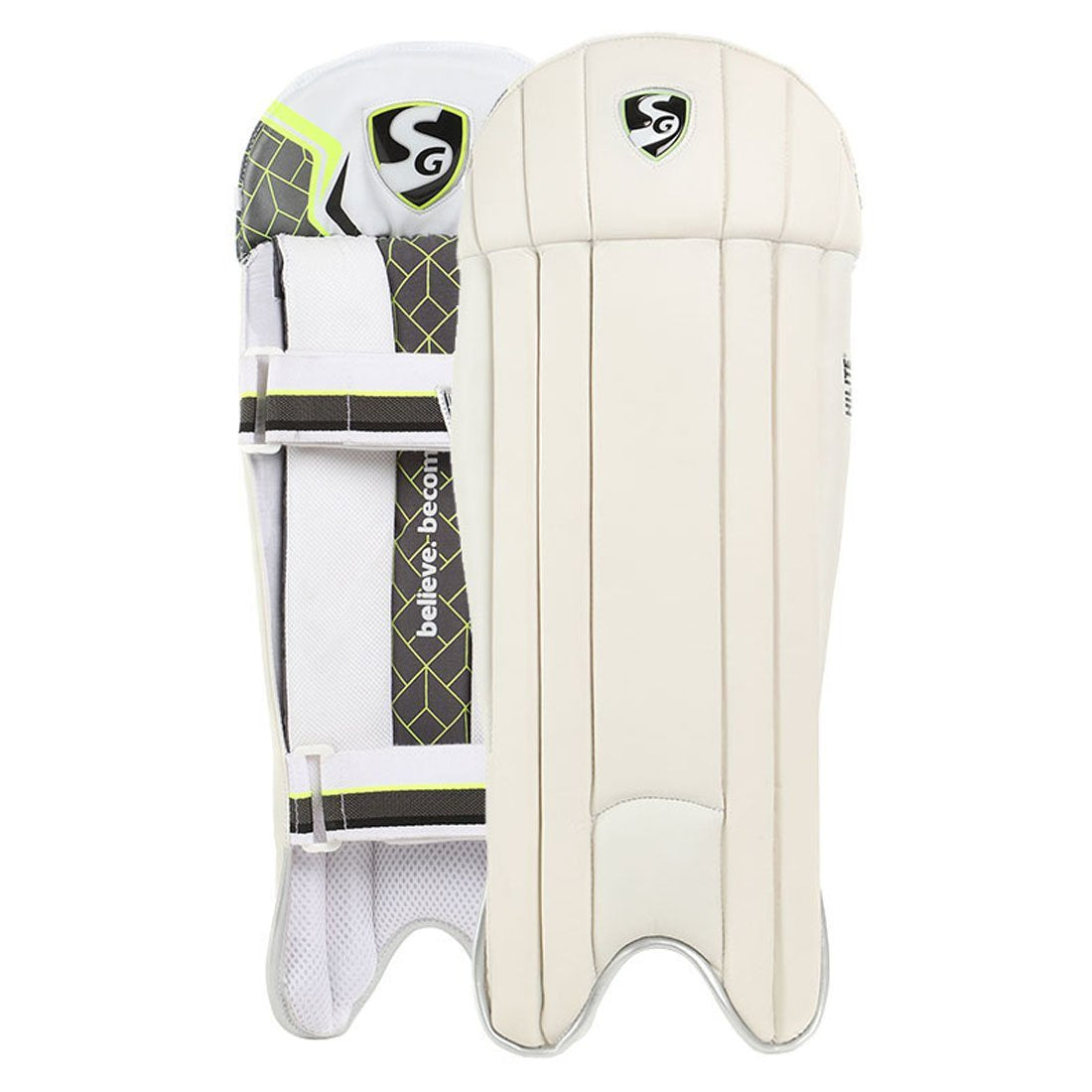 SG Hilite Adult Cricket Wicket Keeping Pads - Professional Leg Guards for Wicket Keepers - Perfect for Cricket Matches, Practice & Training Sessions