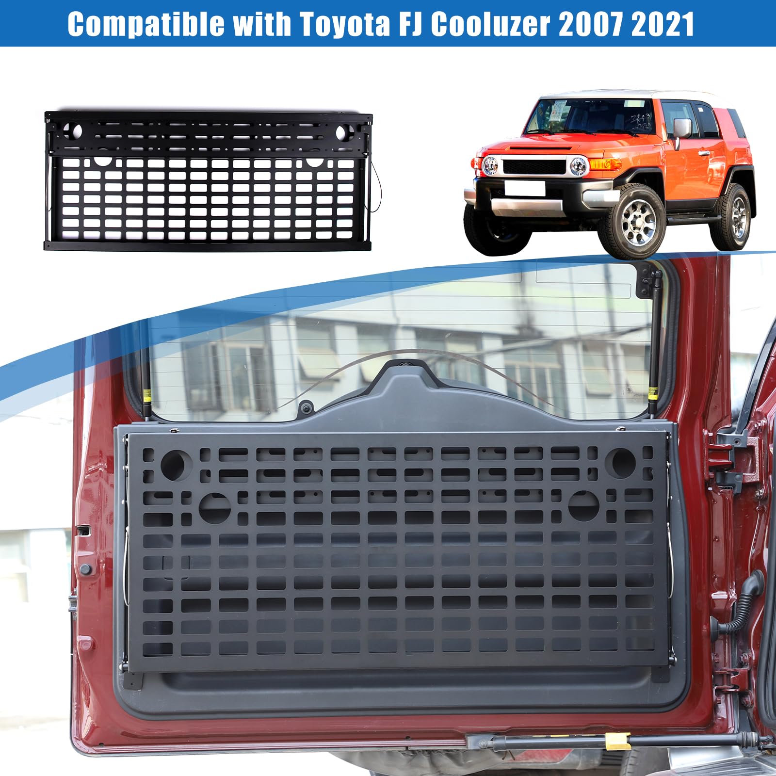 Toyota FJ Cruiser 2007-2021 Center Console Organizer - Side Outlet Storage Bag & Trunk Storage Box for Car Accessories - Perfect for Road Trips, Camping Gear, and Off-Road Adventures