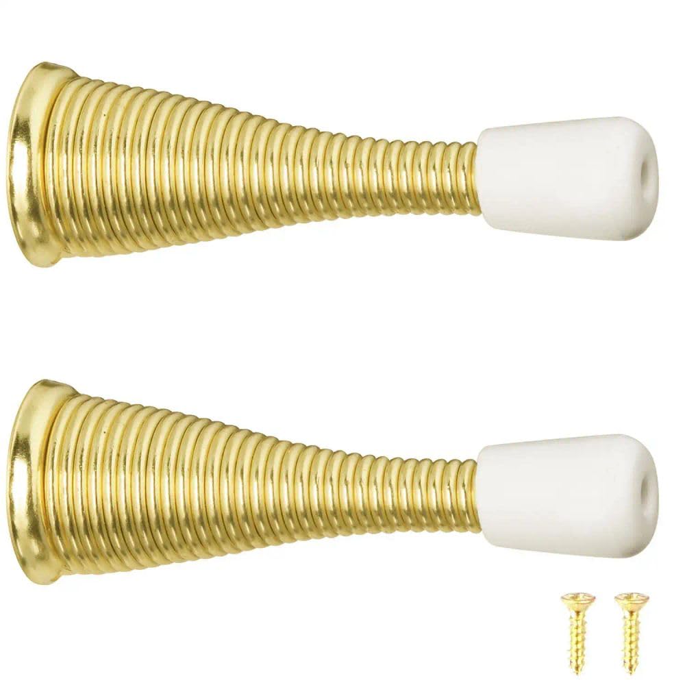Gallery Series Spring Door Stop - Heavy Duty Door Stopper for Home & Office - Decorative Door Wedge for Indoor & Outdoor Use