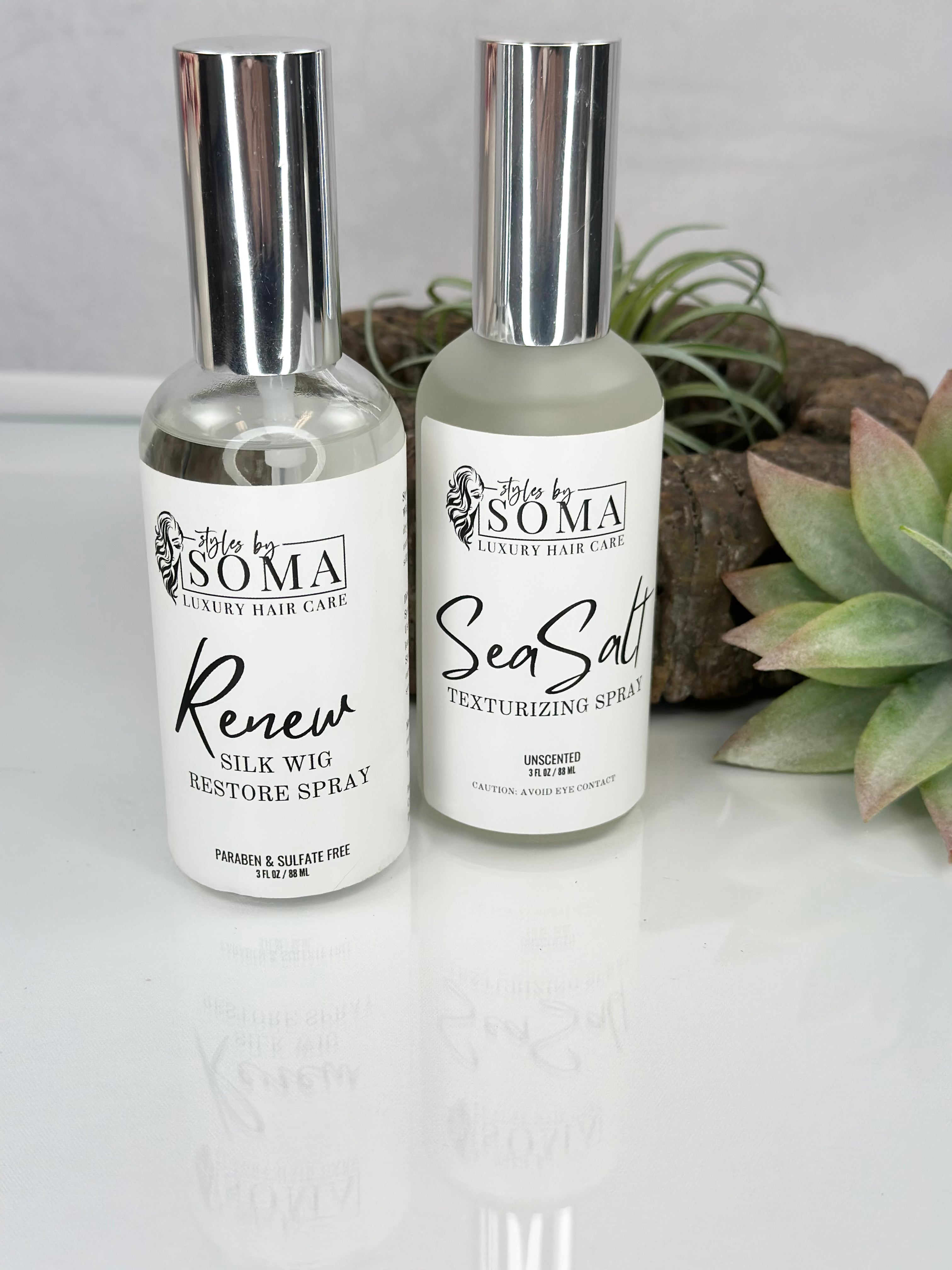 Dynamic Duo Hair Styling Set - Renew Spray & Sea Salt Spray for Textured Beach Waves and Volume - Perfect for Everyday Styling and Special Occasions