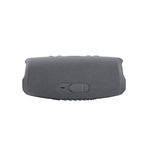 JBL Charge 5 Waterproof Bluetooth Speaker with Built-in Power Bank - Portable Wireless Speaker for Outdoor, Beach, Pool Party & Travel - Includes gSport Carbon Fiber Case (Gray)