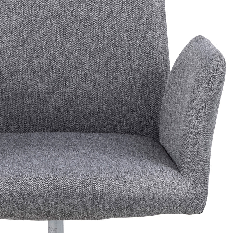 Ergonomic ISLA Office Chair - Light Grey & Black Mesh Back - Adjustable Height & Swivel - Perfect for Home Office, Gaming & Workspaces