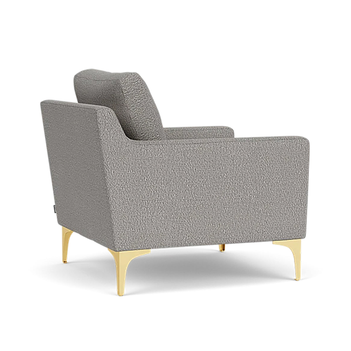 Astha Boucle Armchair - Modern Velvet Accent Chair for Living Room, Bedroom & Office - Soft Upholstered Lounge Chair with Solid Wood Legs - Stylish Home Decor for Cozy Reading Nook & Relaxation