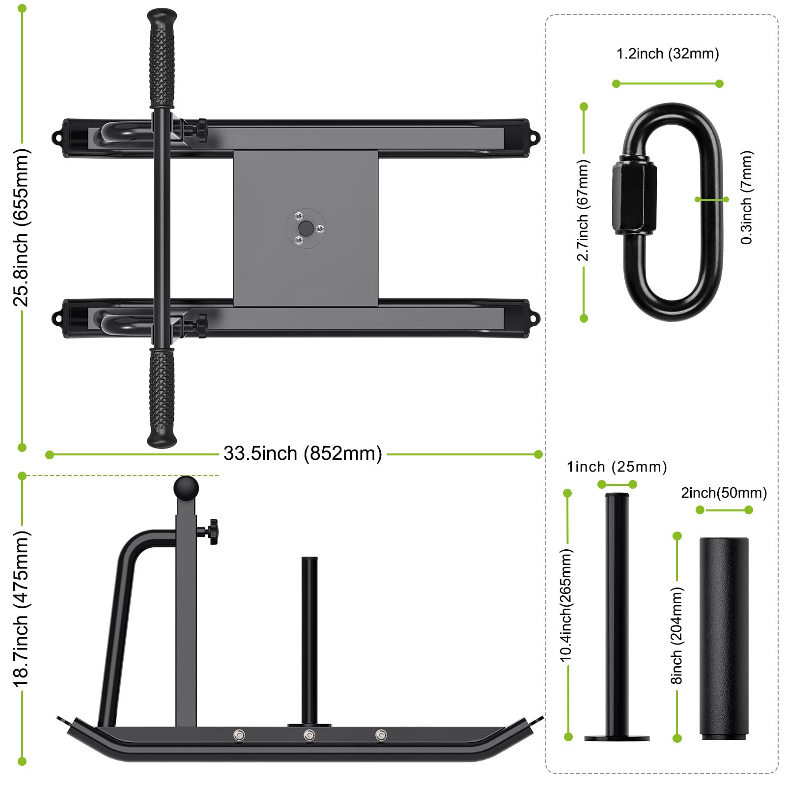 Kipika Adjustable Weight Sled for Speed Training & Strength Workouts - Compatible with 1