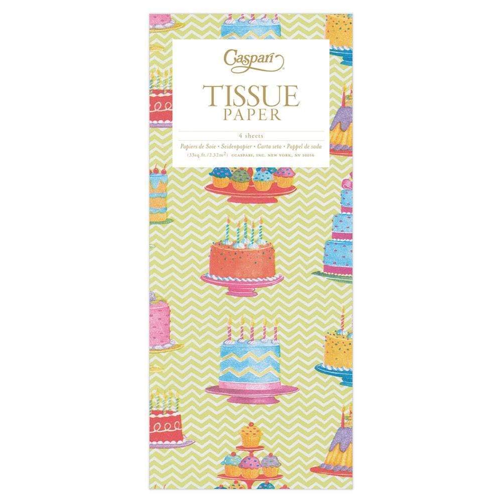 Caspari Sweet Temptations Decorative Tissue Paper - 8 Sheets for Gift Wrapping, Party Decorations & Craft Projects