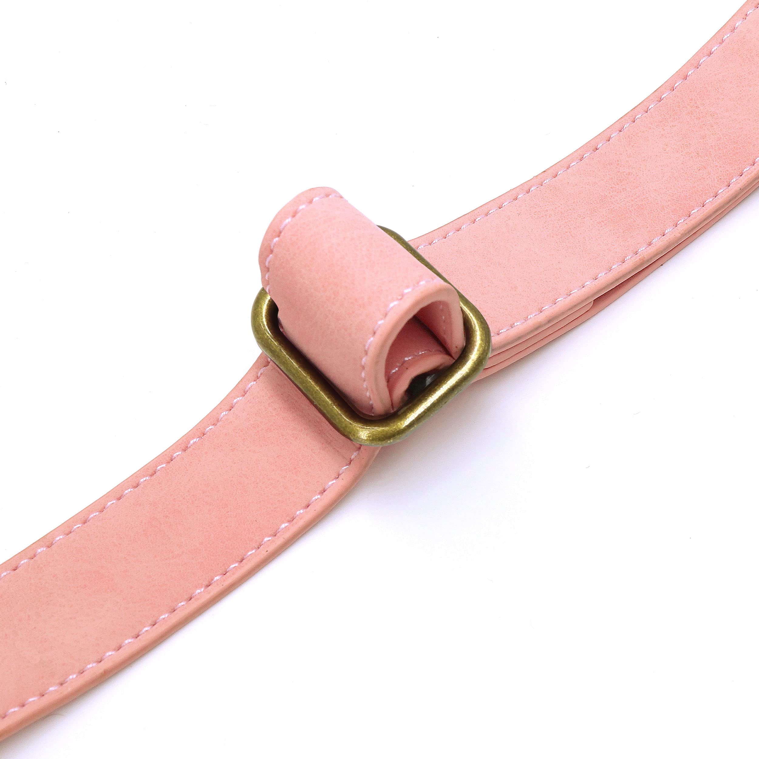 PET ARTIST Personalized Leather Dog Collar with Name Plate - Adjustable Soft Padded Collar for Small Dogs - Pink XS Collar for Comfort & Style - Perfect for Daily Walks, Training & Fashion Accessories