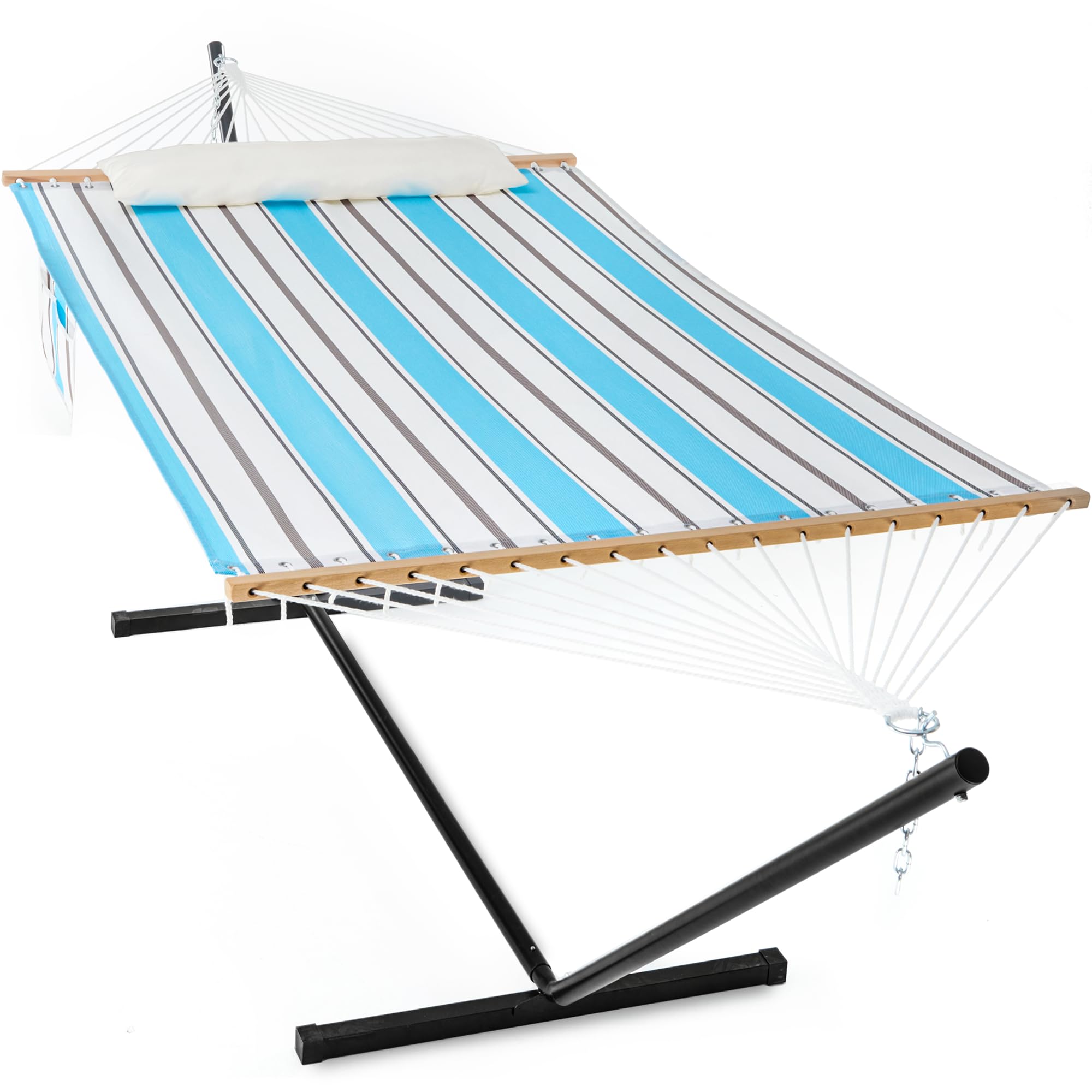 **Waterproof 2-Person Double Hammock with Stand – Heavy Duty 475lbs Capacity, 55