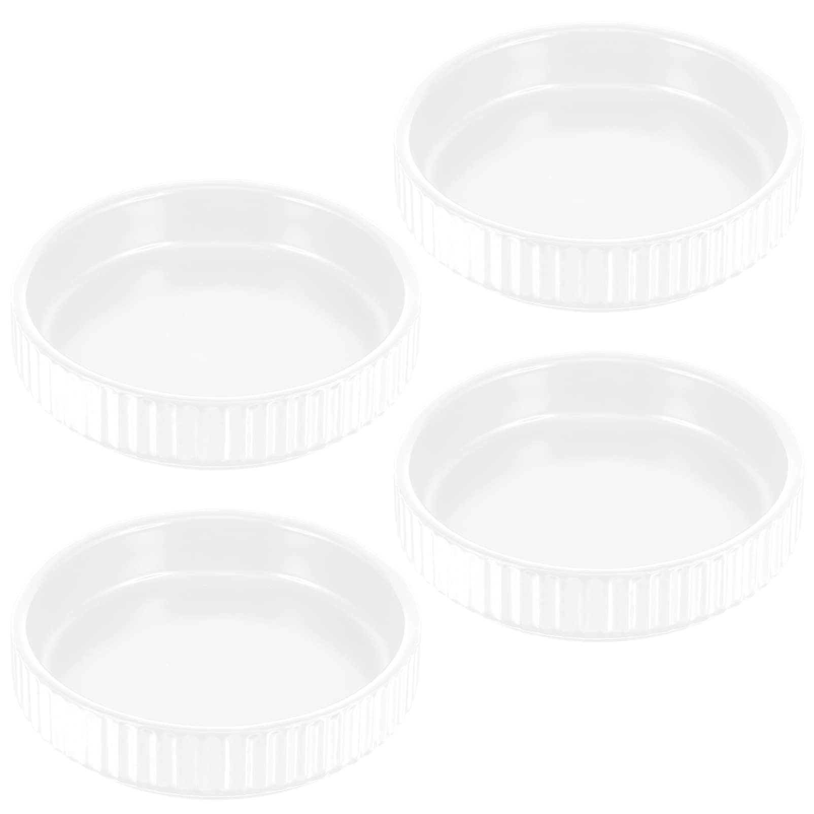 DOITOOL 4-Piece White Ceramic Dipping Bowls Set - Small Porcelain Sauce Dishes for Soy Sauce, Ketchup, BBQ & Seasonings - Perfect for Restaurants, Dinner Parties & Home Kitchen Use