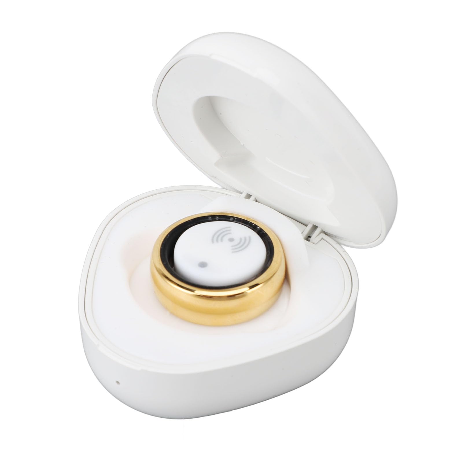 Smart Health Ring - Sports Aluminum Alloy Fitness Tracker with Pedometer in Gold (Size 22) | Stylish Activity Monitor for Workouts, Running & Daily Health Tracking | Perfect as Engagement Ring or Gift