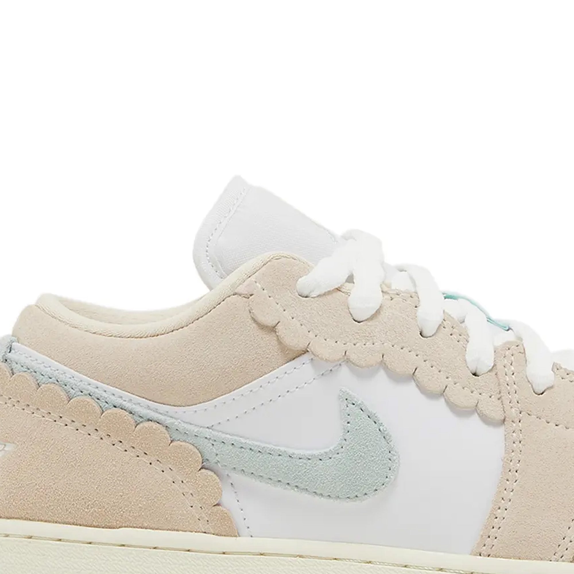 Air Jordan 1 Low SE 'Scalloped Edge Guava Ice' GS Sneakers for Girls (2023) - Lightweight Basketball Shoes for School, Sports & Casual Wear