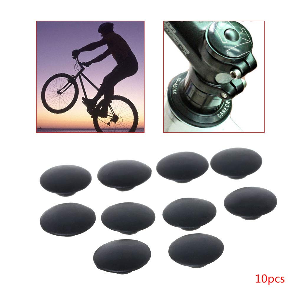 10Pcs Bicycle Headset Cap - Waterproof & Dustproof M6 Screw MTB Bike Stem Top Cover - Perfect for Mountain Bikes, Road Bikes & Cycling Maintenance