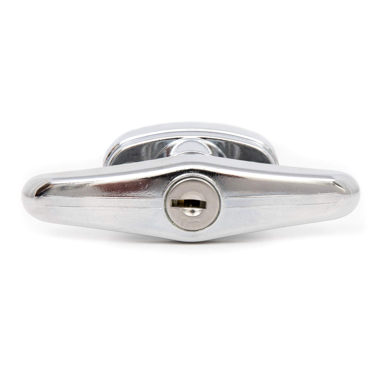 Lockable T-Handle with Key for Square Latch - Secure Trash Chute & Linen Chute Doors - Ideal for Commercial Buildings, Hospitals, and Apartment Complexes