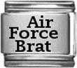 Air Force Brat Laser Italian Charm Bracelet - Stylish Military-Inspired Jewelry for Women | Perfect for Gifts, Parties & Everyday Wear