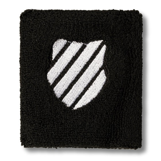 K Swiss Performance Wristbands - Black | Sweat Absorbing & Comfortable for Tennis, Running & Gym Workouts