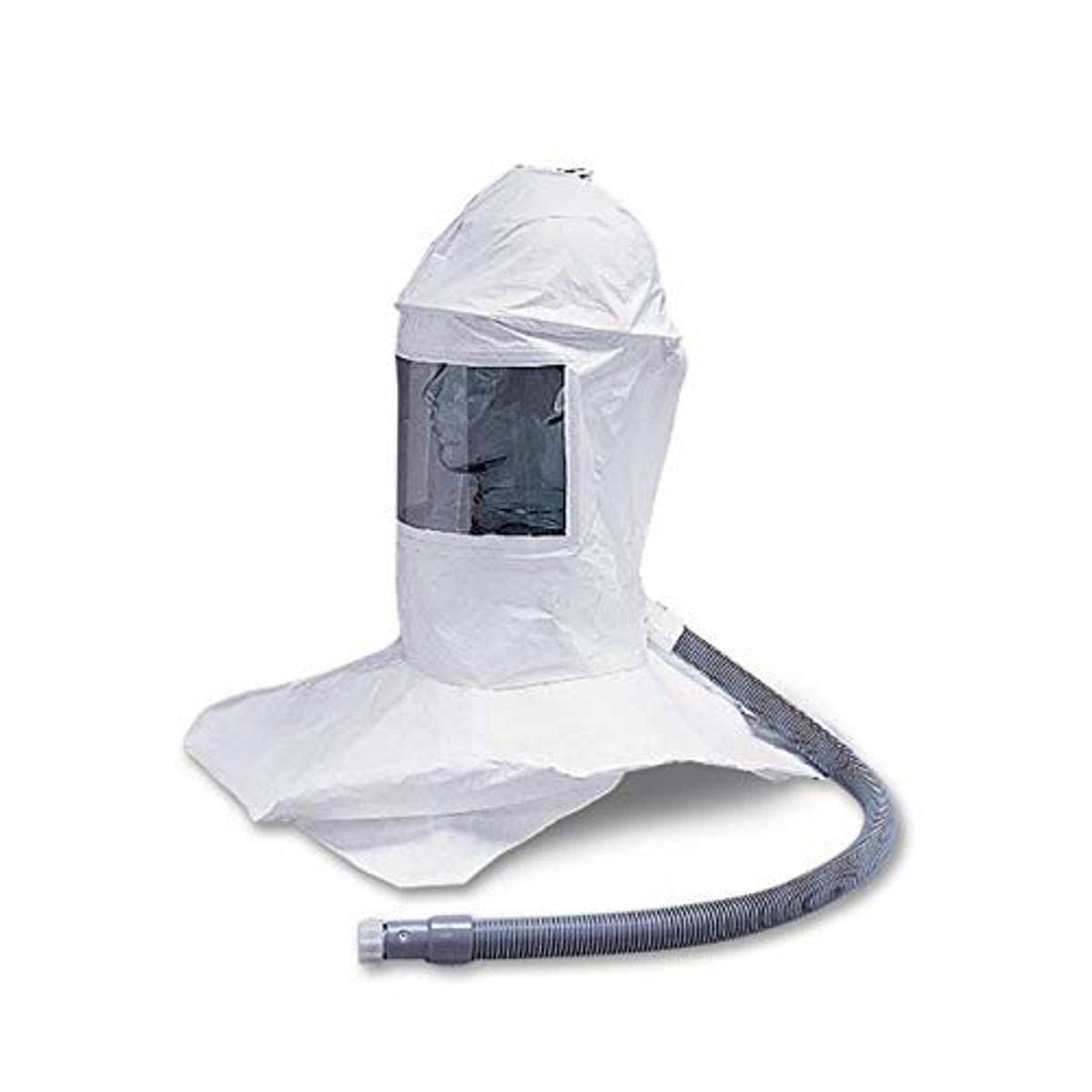 Allegro Industries 9909-11 Hard Hat Hood with Downtube Assembly - High Capacity Vinyl Respirator Hood for Construction & Industrial Safety (One Size Fits All) - Ideal for Welding, Sanding & Chemical Handling