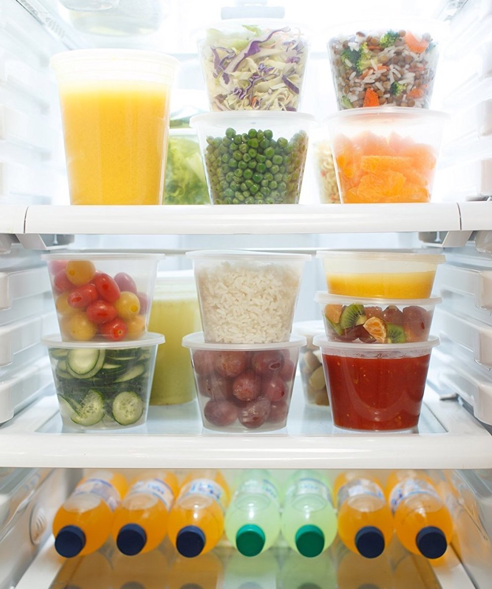BPA-Free Airtight Food Storage Containers Set - 36 Pack Clear Plastic Jars (8oz, 16oz, 32oz) | Leakproof, Microwave & Dishwasher Safe | Perfect for Meal Prep, Pantry Organization & Leftovers Storage