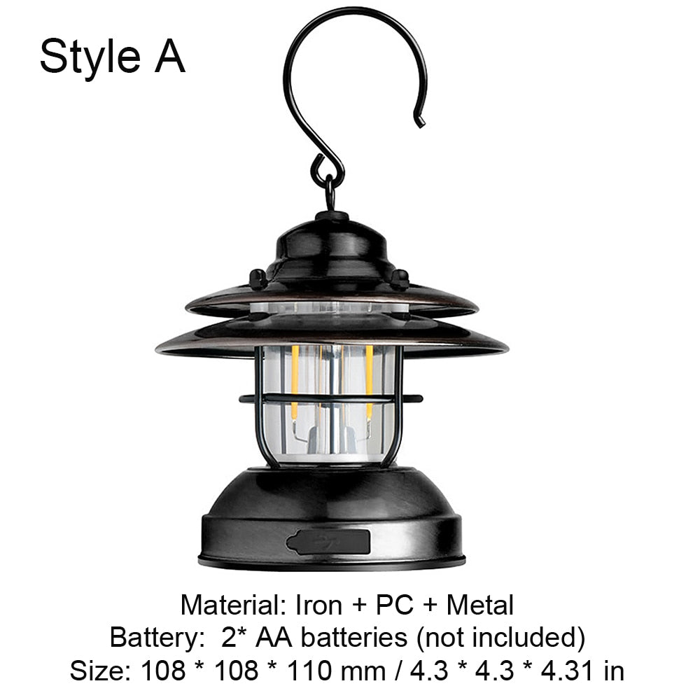 Portable Mini Hanging Camping Lantern - LED Rechargeable Outdoor Light for Hiking, Backpacking & Emergency Use